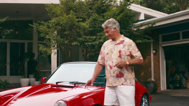 Video Reference: Vehicle, Car, Automotive lighting, Hood, Motor vehicle, Wheel, Automotive design, Window, Automotive exterior, Tree