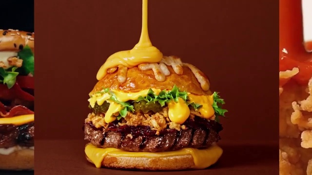 Video Reference: Food, Tableware, Bun, Ingredient, Staple food, Recipe, Fast food, Hamburger, Baked goods, Dish