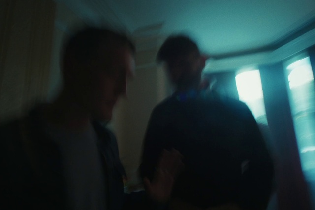 Video Reference: Sleeve, Flash photography, Event, Fun, Darkness, Midnight, T-shirt, Electric blue, Magenta, Room