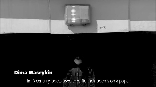 Video Reference: Sleeve, Font, Event, Darkness, Rectangle, Monochrome photography, Room, Monochrome, Machine, Flooring