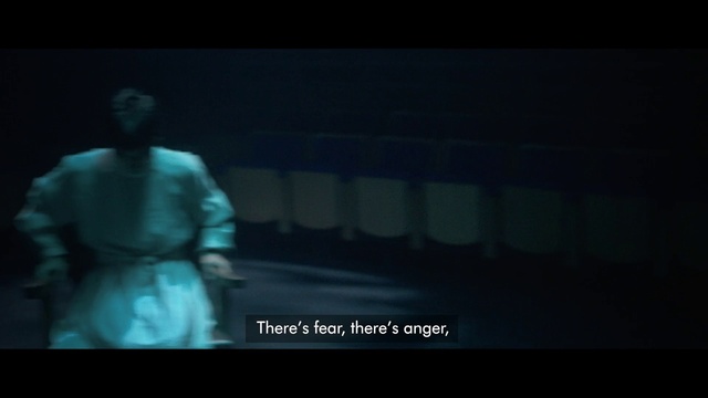 Video Reference: Entertainment, Font, Electric blue, Projection screen, Performing arts, Event, Display device, Darkness, Art, Multimedia