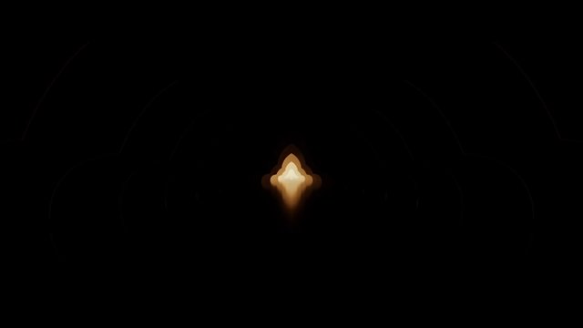 Video Reference: abstract, dark, glow, light, centered, minimal, black background, bokeh, symmetry, ambient, artistic, low light