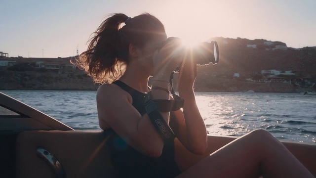 Video Reference: Water, Sky, Hairstyle, Light, Flash photography, Boats and boating--Equipment and supplies, Happy, Eyewear, Sunlight, Gesture