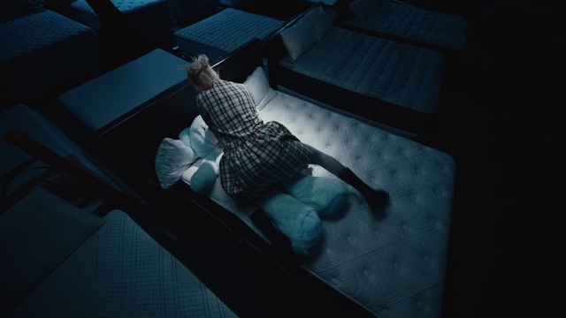 Video Reference: Flash photography, Art, Flooring, Tints and shades, Human leg, Electric blue, Darkness, Pattern, Fun, Font