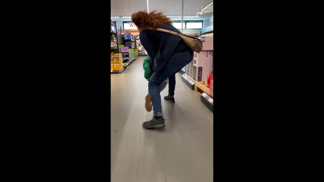 Video Reference: Street fashion, Floor, Flooring, Cleanliness, Sportswear, Travel, Knee, Human leg, Public transport, Bag