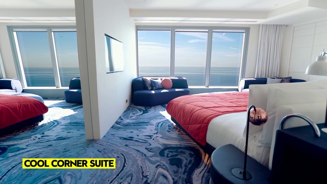 Video Reference: Property, Comfort, Azure, Window, Blue, Bed frame, Interior design, Pillow, Floor, Sky