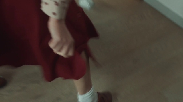 Video Reference: Shorts, School uniform, Sleeve, Thigh, Waist, Knee, Floor, Flooring, Sportswear, Fashion design