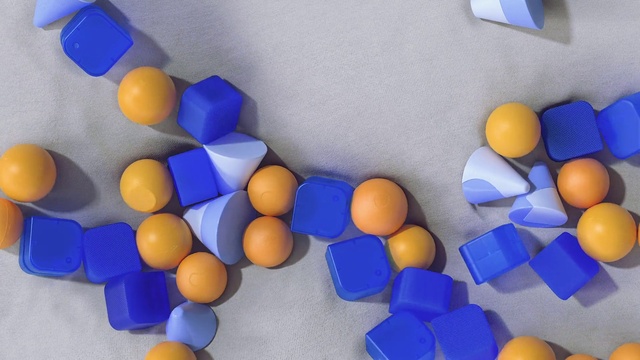 Video Reference: Blue, Yellow, Electric blue, Pattern, Circle, Font, Egg, Plastic, Oval, Recreation