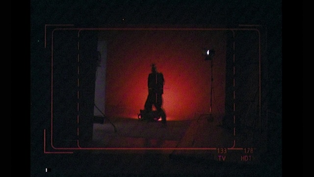 Video Reference: Window, Statue, Rectangle, Art, Sculpture, Sky, Tints and shades, Font, Display device, Event