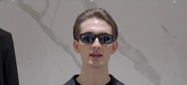 Video Reference: Forehead, Glasses, Lip, Goggles, Vision care, Sunglasses, Eye glass accessory, Eyewear, Jaw, Ear