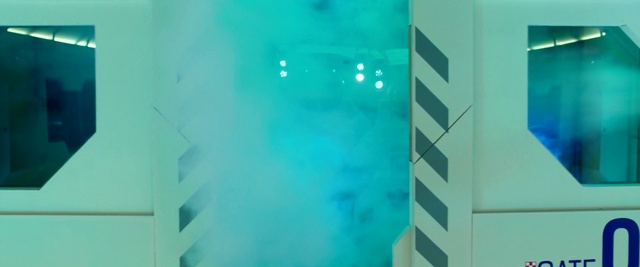 Video Reference: Water, Blue, Green, Liquid, Azure, Rectangle, Fluid, Aqua, Tints and shades, Building