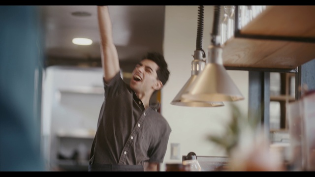 Video Reference: Gesture, Lamp, Flash photography, Wood, Cooking, Event, Lampshade, Ceiling, Metal, Facial hair