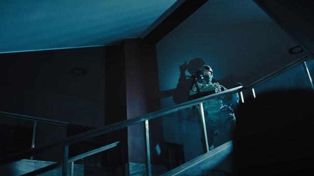 Video Reference: Helmet, Flash photography, Entertainment, Electric blue, Shooter game, Personal protective equipment, Space, Darkness, Event, Music