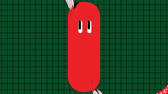 Video Reference: Rectangle, Gesture, Communication Device, Font, Gadget, Insect, Bumper, Art, Automotive exterior, Electric blue