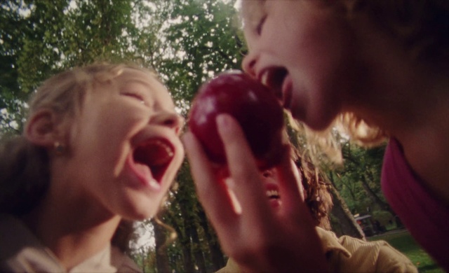 Video Reference: Nose, Lip, Hand, Mouth, People in nature, Leaf, Ear, Jaw, Happy, Sharing