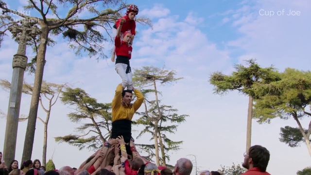 Video Reference: Cloud, Sky, Tree, Plant, Leisure, Fun, Stunt, Stunt performer, Pole, Crowd
