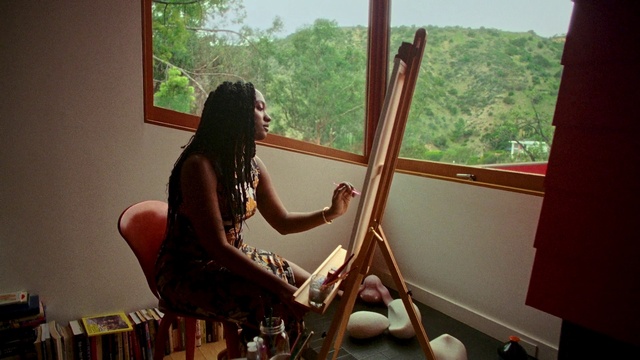 Video Reference: Window, Wood, Tree, Leisure, Musician, String instrument, Sitting, Plucked string instruments, Folk instrument, Plant