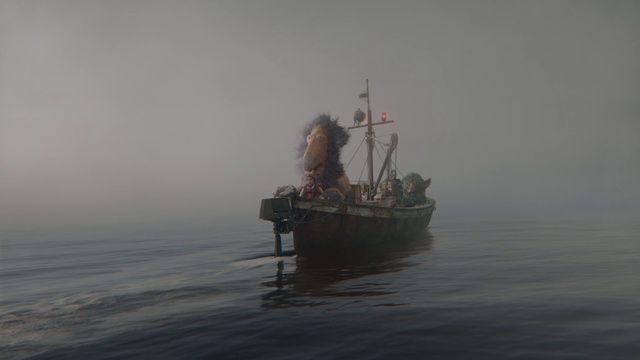 Video Reference: Water, Boat, Watercraft, Vehicle, Sky, Fog, Ship, Recreation, Lake, Mist