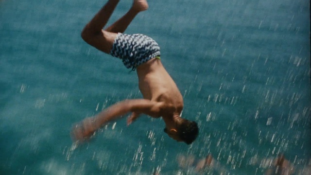 Video Reference: Water, Arm, Leg, Shorts, People in nature, Azure, Happy, Gesture, Elbow, Lake