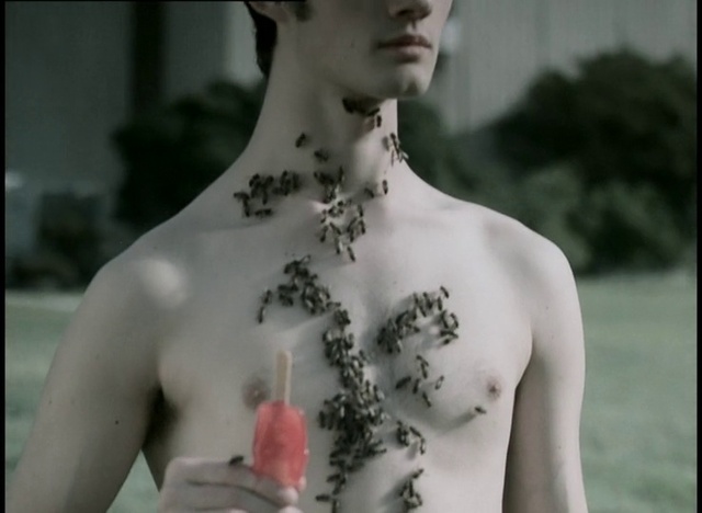 Video Reference: Lip, Shoulder, White, Eyelash, Human body, Neck, Style, Chest, Trunk, Barechested