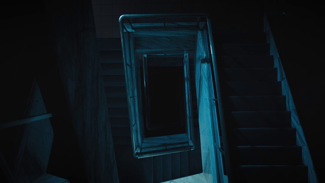 Video Reference: Wood, Tints and shades, Gas, Electric blue, Rectangle, Symmetry, Darkness, Glass, Night, Stairs