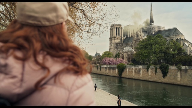Video Reference: Water, Cloud, Plant, Building, Sky, Tree, Body of water, Cap, Bank, Morning