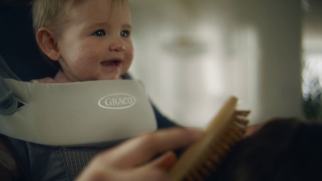 Video Reference: Cheek, Skin, Smile, Eyelash, Finger, Flash photography, Toddler, Baby, Comfort, Happy