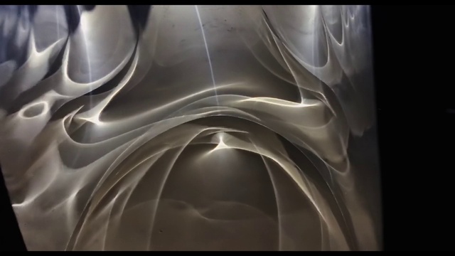 Video Reference: Water, Art, Pattern, Electric blue, Symmetry, Graphics, Darkness, Font, Rectangle, Visual arts