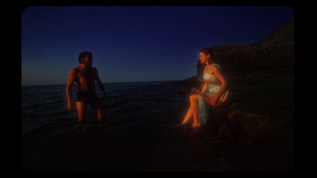 Video Reference: Sky, Flash photography, Shorts, Landscape, People in nature, Horizon, Water, Darkness, Fun, Event