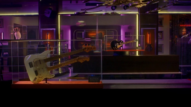 Video Reference: Purple, Building, Entertainment, Violet, Musical instrument, Magenta, Guitar, Music, Visual effect lighting, Musical instrument accessory