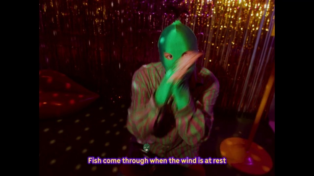 Video Reference: Purple, Magenta, Entertainment, Visual effect lighting, Event, Fun, Font, Hat, Graphics, Art