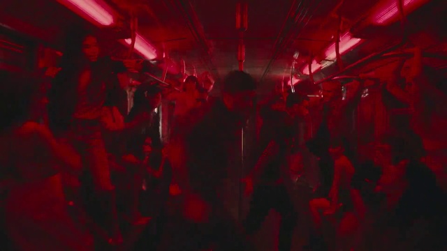 Video Reference: Entertainment, Crowd, Flash photography, Magenta, Suit, Event, Fun, Window, Darkness, Art