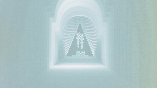 Video Reference: Triangle, Font, Art, Symmetry, Electric blue, Pattern, Arch, Logo, Circle, Graphics