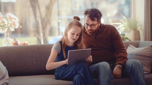 Video Reference: Jeans, Hairstyle, Computer, Facial expression, Laptop, Personal computer, Human, Comfort, Flash photography, Happy