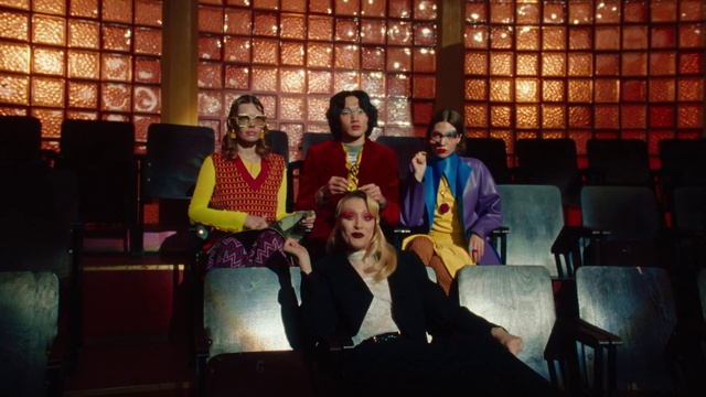 Video Reference: Entertainment, Couch, Leisure, Event, Fun, Performing arts, Fashion design, Magenta, Stage, Performance art