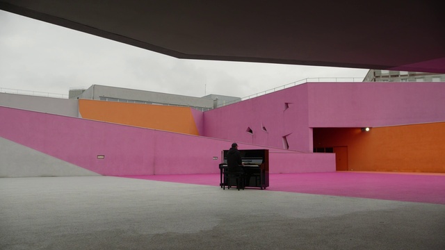 Video Reference: Purple, Pink, Floor, Flooring, Violet, House, Tints and shades, Facade, Magenta, Wood