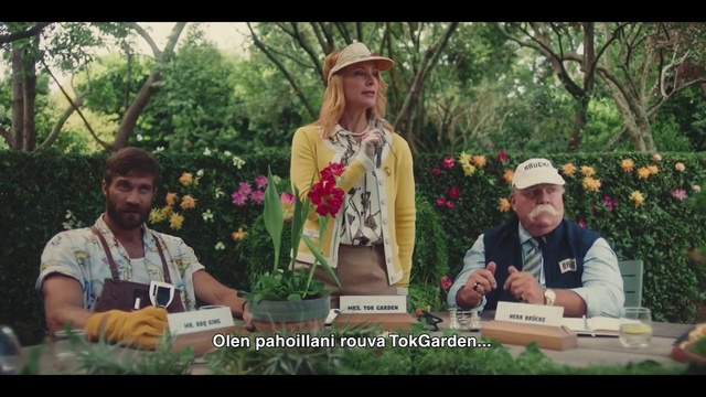 Video Reference: Flower, Plant, Shirt, Facial expression, Green, Hat, Tree, Happy, Leisure, Grass