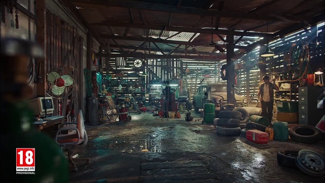 Video Reference: Building, Automotive tire, Factory, Industry, City, Machine, Wood, Human settlement, Engineering, Market