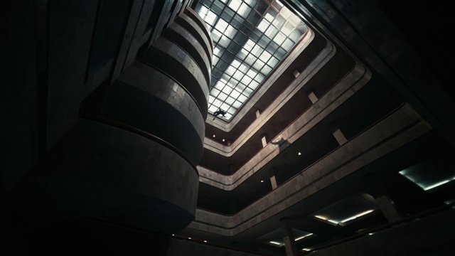 Video Reference: Building, Fixture, Sky, Tints and shades, Symmetry, Glass, Ceiling, City, Window, Tower block