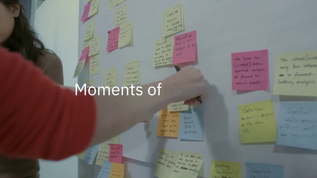 Video Reference: Post-it note, Handwriting, Organ, Yellow, Line, Font, Wall, Material property, Stationery, Writing