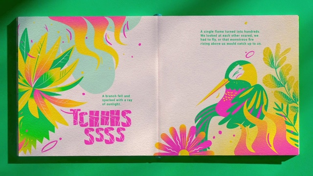 Video Reference: Green, Leaf, Rectangle, Organism, Art, Font, Creative arts, Adaptation, Magenta, Petal