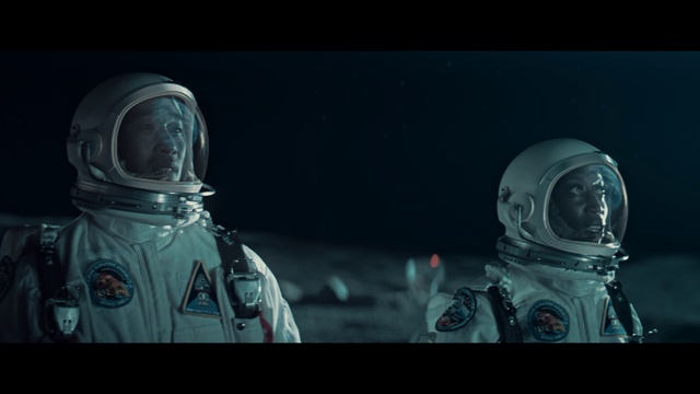 Video Reference: Outerwear, Astronaut, Personal protective equipment, Space, Boba fett, Technology, Machine, Helmet, Electric blue, Darkness