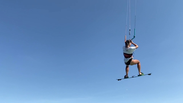 Video Reference: Sky, Sports equipment, Downhill ski boot, Kite sports, Slope, Recreation, Windsports, Elbow, Leisure, Wind