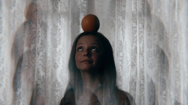 Video Reference: Hairstyle, Human, Eyelash, Flash photography, Wood, Temple, Wall, Black hair, Door, Long hair