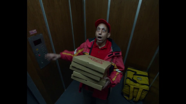 Video Reference: Magenta, Personal protective equipment, Workwear, Fun, Room, Job, Vest, Package delivery, Office supplies, T-shirt