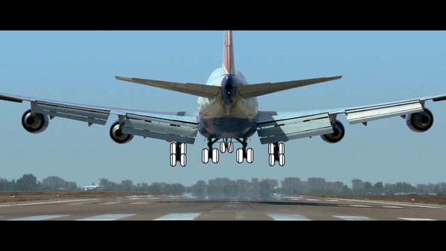Video Reference: Sky, Wheel, Tire, Vehicle, Aircraft, Plant, Airplane, Jet engine, Aerospace manufacturer, Runway