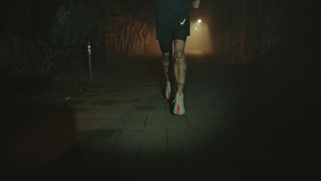 Video Reference: Flash photography, Lighting, Automotive lighting, Tints and shades, Road surface, Art, Midnight, Human leg, Flooring, Entertainment