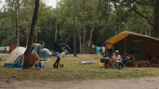 Video Reference: Plant, Ecoregion, Tent, Tree, Shade, Camping, Outdoor recreation, Style, Biome, Leisure