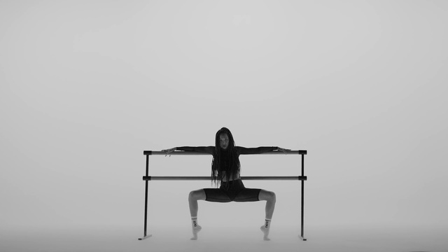 Video Reference: Table, Chair, Elbow, Machine, Art, Balance, Human leg, Sitting, Monochrome, Monochrome photography