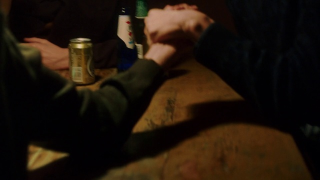 Video Reference: Bottle, Drinkware, Wood, Gesture, Alcoholic beverage, Glass bottle, Water bottle, Wrist, Drink, Thumb